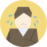 悩んでいる人のイラスト